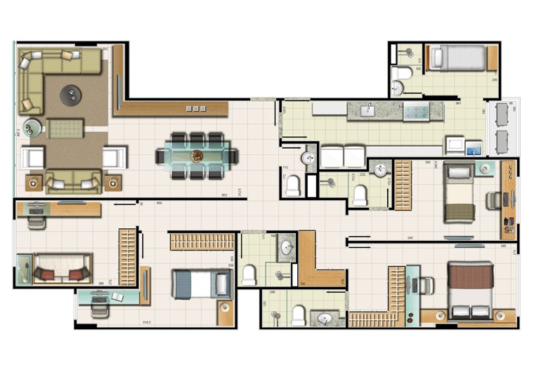 Apartamento, 4 quartos, 132 m² - Foto 2